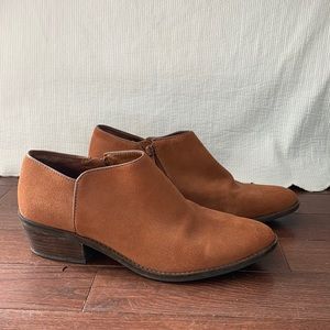 Lucky Brand Brown Ankle Booties Sz 10